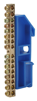 ЭРА NO-222-49 Синий Шина N "ноль" на DIN-изол ШНИ-6х9-16-Д