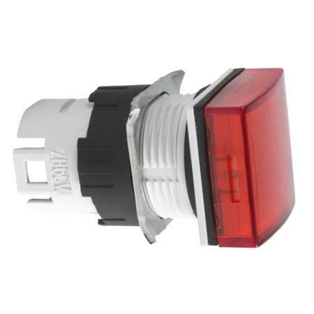 SE Головка для сигнальной лампы 16мм квадратная красная ZB6CV4