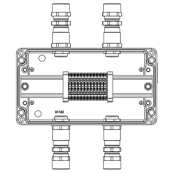 DKC TBE-A-14-(12xCBC.2)-2xKA2MHK(A)-2xKA2MHK(C)1Ex e IIC Т5 Gb / Ex tb IIIC T95°C Db IP66