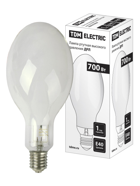 TDM Лампа ртутная высокого давления ДРЛ 700 Вт Е40 SQ0325-0024