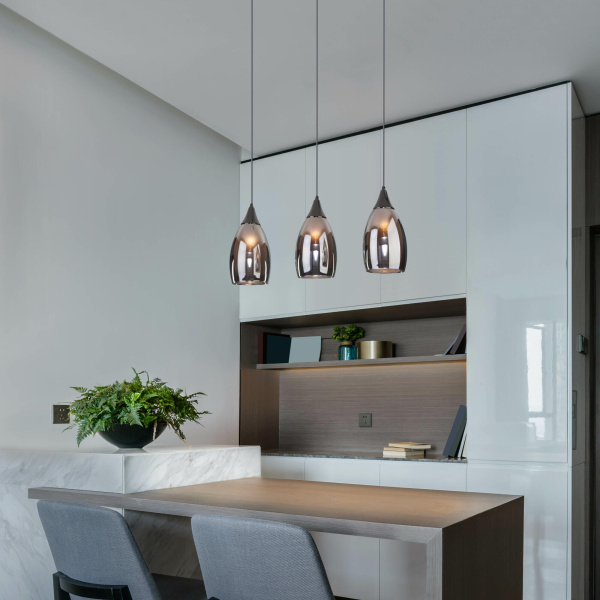 Купить Eurosvet Подвесной светильник со стеклянными плафонами 50285/3 черный жемчуг a056840