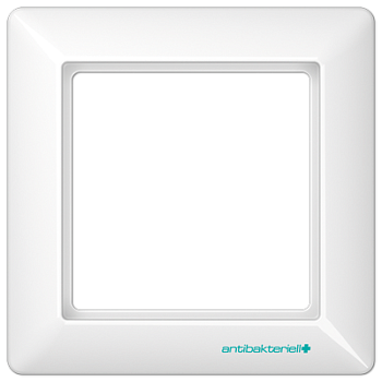 JUNG AS 500 Белая Рамка 1-ая антибактериальная ABAS581WW