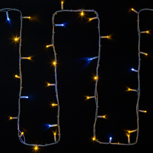 NEON-NIGHT Гирлянда модульная "Дюраплей LED" 20м 200 LED белый каучук , мерцающий "Flashing" (каждый 5-й диод), Желтая 315-181 NEON-NIGHT Гирлянда модульная "Дюраплей LED" 20м 200 LED белый каучук , мерцающий "Flashing" (каждый 5-й диод), Желтая 315-181