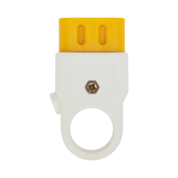 Розетка разборная без з/к 10А плоская белая Rexant 11-8526