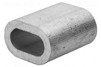 Tech-Krep Зажим (наконечник) троса прижимной 4 мм DIN 3093 (2 шт) - ярлык 102758