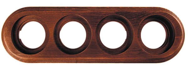 BIRONI Лизетта Бук Старое дерево Рамка 4-ая на бревно 220мм BFC22-640-17