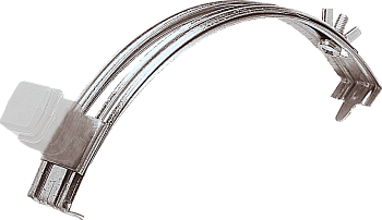 EZETEK Держатель проводника круглого 6-8 мм для конька прозрачный, оцинк. 90036