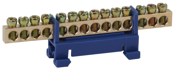 ЭРА NO-222-78-1 Синий Шина N "Ноль" в изоляторе типа стойка ШНИ 6х9-14-Д Б0044127