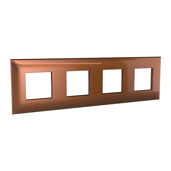 Купить DKC Рамка "Avanti", "Карамельный жемчуг", 4 поста (8 мод.)