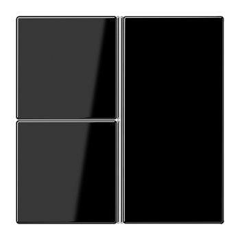 JUNG Черный Набор клавиш для сенсорного модуля KNX, тройной LS403TSASW