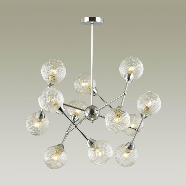 Купить Lumion 4438/12C LN20 049 хром, стекло Люстра потолочная E14 12*40W 220V EVERLY