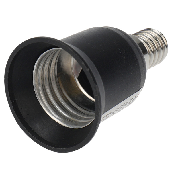 Переходник цокольный E14-E27 черный Rexant 11-8871