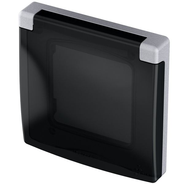 Купить Legrand INSPIRIA Алюминий Рамка с защитной крышкой IP 44 673922