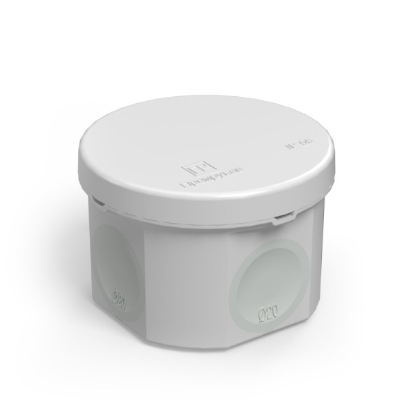 Промрукав Коробка распределительная 60-0110 для прямого монтажа двухкомпонентная безгалогенная (HF) 70х50 (168шт/кор)