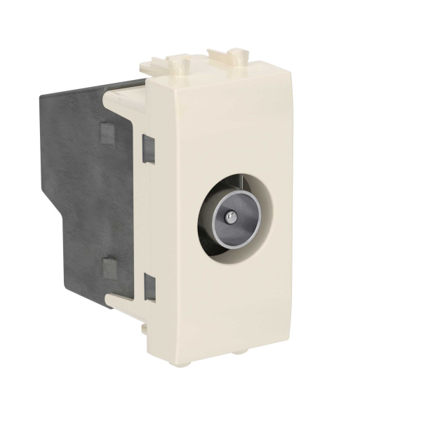 Купить DKC Розетка TV оконечная модульная, "Avanti", "Ванильная дымка", 1 модуль