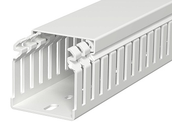 OBO Bettermann Кабель-канал перфорированный распределительный LKVH 50x50x2000 мм светло-серый RAL7035 6178585