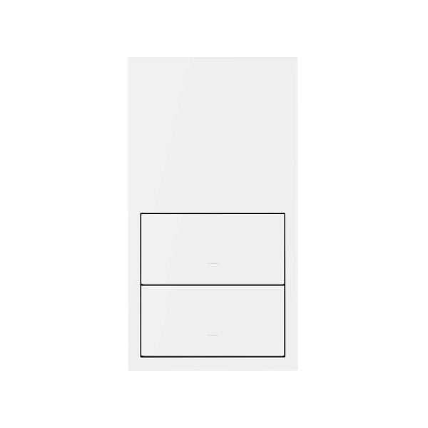 Simon 100 Белый матовый Кит 2 поста, фронт. 1 рамка вертикальная + 2 клавиши выключателей 10020213-230