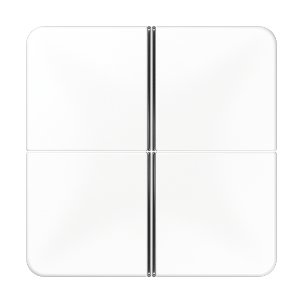 JUNG 4-клавишная накладка для пульта КNX, белая, для серии СD CD404TSAWW