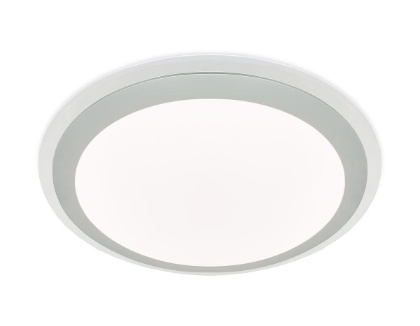 Купить Ambrella Потолочный светодиодный светильник с пультом FF49 WH белый 48W 3000K/4200K/6400K D400*75 (ПДУ ИК)