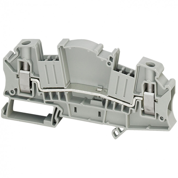 SE Клеммник винтовой проходной, измерительный, 2точки, 6мм,серый NSYTRV62TT