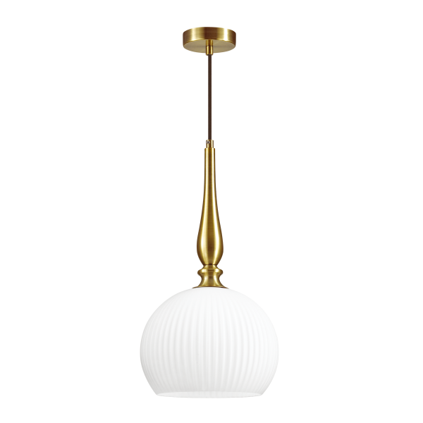 Купить Odeon Light 4766/1 ODL21 белый/бронзовый Подвес E27 60W RUNGA