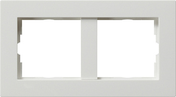 Gira E22 Белый Рамка 2-ая без перегородки 1002204