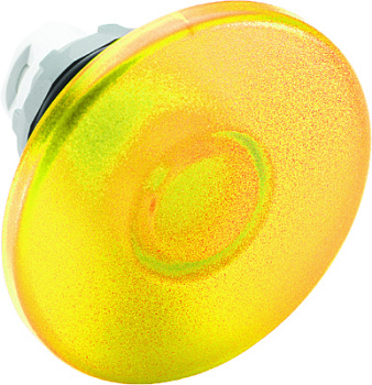 ABB MPM Кнопка MPM2-21Y ГРИБОК желтая (только корпус) без фиксации с под светкой 60мм 1SFA611125R2103