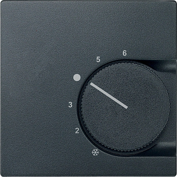 SE Merten SM Антрацит Накладка термостата комнатного (Мех.536400,536401) MTN536214