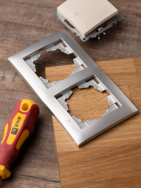 Купить EKF PROxima Валенсия Рамка 2-местная сталь