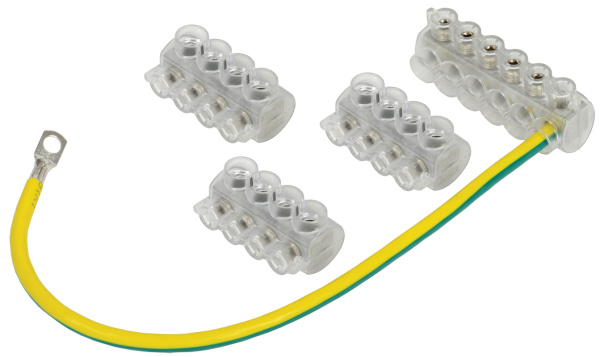 IEK Набор колодок клеммных НК-3 (3xKE10.504+KE10.506, SV50)