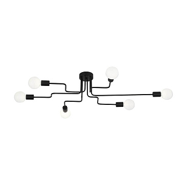 Evoluce SL419.442.06 Люстра потолочная Черный E27 6*60W