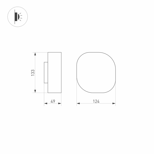 Купить Arlight Светильник LGD-SWAMP-WALL-7W Warm3000 (GR, 93 deg, 230V) (IP65 Металл, 3 года) 030001