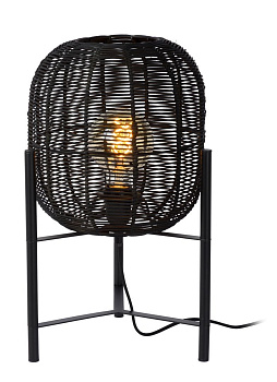 Lucide HERMINE Лампа настольная Ø 30 cm 1xE27 Black 03541/01/30