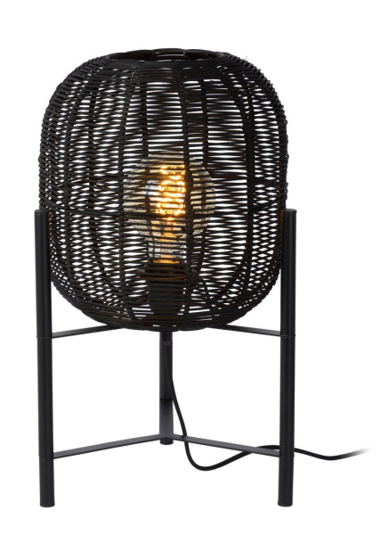 Lucide HERMINE Лампа настольная Ø 30 cm 1xE27 Black 03541/01/30