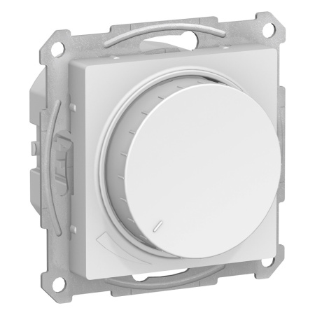 SE AtlasDesign Бел Светорегулятор (диммер) поворотно-нажимной, 630Вт, мех. ATN000136