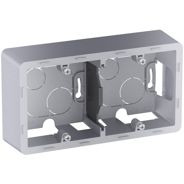 Купить Legrand INSPIRIA Алюминий Коробка накладного монтажа - 2 поста 673992