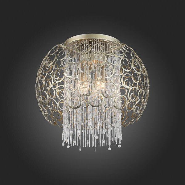 Купить ST Luce SL1101.202.06 Люстра потолочная Шампань/Шампань, Прозрачный E14 6*40W