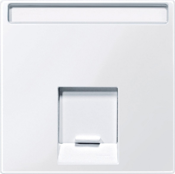 Купить SE Merten SM Бел Актив Накладка розетки ТЛФ/комп 1-ой прямой MTN469825