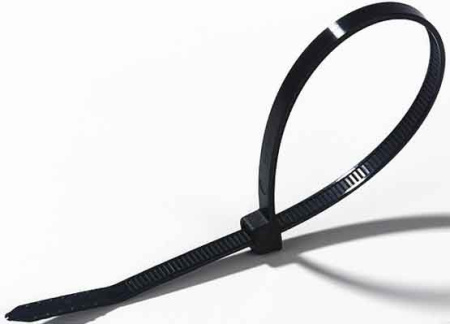 ABB Стяжка кабельная, стандартная, полиамид 6.6, УФ-защита, черная, TY300-40X-100 (100шт) 7TCG054360R0257