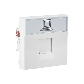 EKF Розетка RJ45 кат. 6, 2 модуля