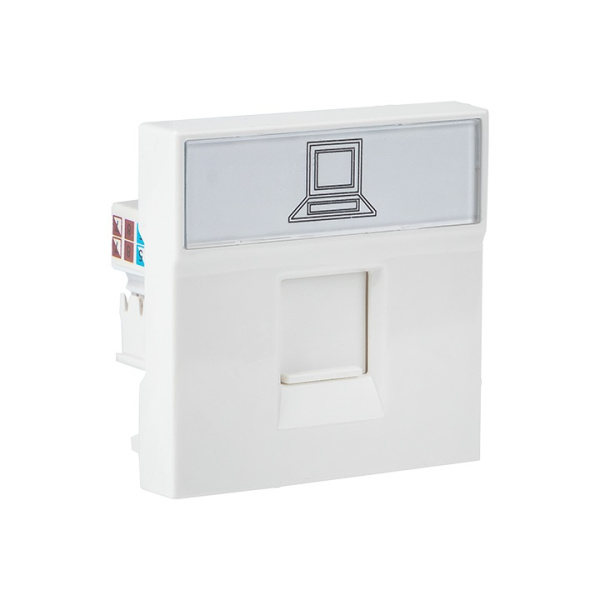 EKF Розетка RJ45 кат. 6, 2 модуля