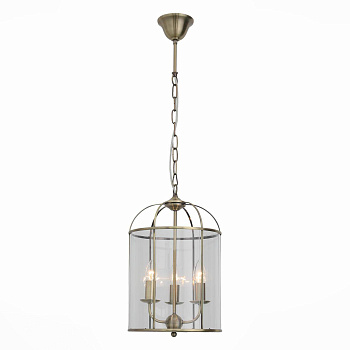 ST LUCE SL267.303.03 Люстра подвесная  Бронза/Прозрачный E14 3*40W