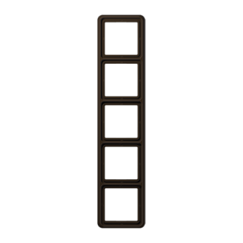 JUNG CD 500 Коричневая Рамка 5-ая CD585BR