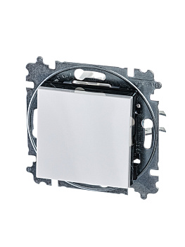 ABB EPJ Levit белый / дымчатый чёрный Выключатель 1-клавишный 2CHH590145A6062