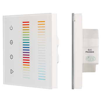 Arlight Панель Sens SR-2834-5C-AC-RF-IN White (220V,RGB+CCT,1 зона) (IP20 Пластик, 3 года) 022195