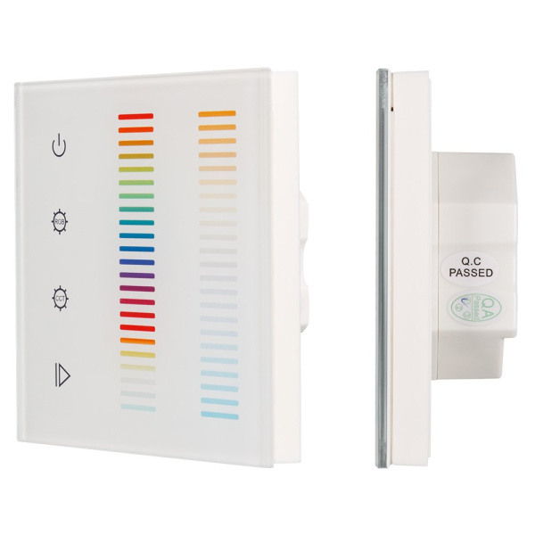 Arlight Панель Sens SR-2834-5C-AC-RF-IN White (220V,RGB+CCT,1 зона) (IP20 Пластик, 3 года) 022195