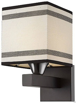 VELANTE 283-021-01 Бра Черный, Хром/Белый, Черный E27 1*60W