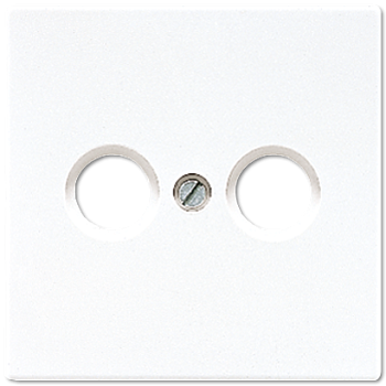 JUNG LS 990 Белая Накладка TV-FM розетки LS990TVWW