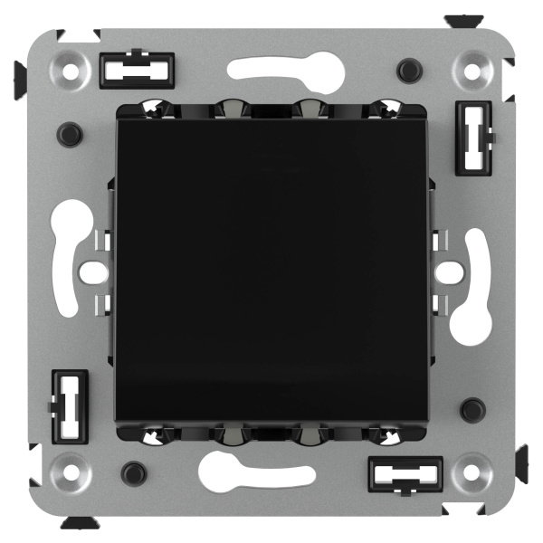 Купить DKC Выключатель одноклавишный в стену, "Avanti", "Черный квадрат"