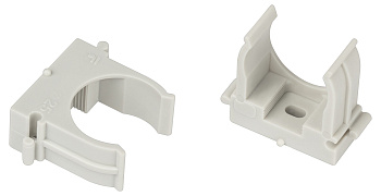 ЭРА Крепеж клипса для труб CLIP-25-G-MP прямой монтаж d 25мм серый 50шт